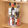 thumbnail image 5 of iDesign 9-Inch Plastic 2-Tier Lazy Susan Turntable - Ideal for Organizing Kitchen, Bathroom, or Home Office, 5 of 7