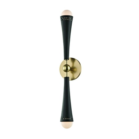

2-Light Led Wall Sconce 45 inches Wide By 23 inches High Aged Brass Bailey Street Home 116-Bel-2973417