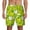 White, variant on Green Apple for Men's Swimming Trunks Swim Trunks Quick Dry Swim Shorts with Mesh Lining Funny Swimwear Bathing Suits