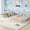 White, variant on Leumius Queen Size Floor Fence Bed with Central Entrance,Pine Wood Floor bed with Guardrails,Natural