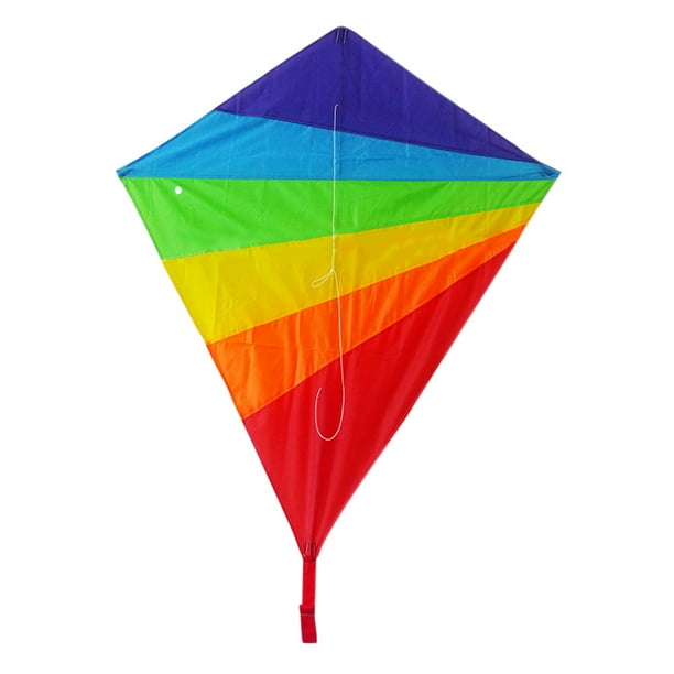 Huge Rhombic Kite for Kids Easy Flyer Rainbow Kites Best Beach Summer ...