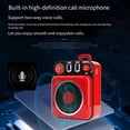 thumbnail image 3 of High Quality Portable Mini Wireless Speakers Support Bluetooth TF Card Playback for Phone and Outdoor Sport Music Play,1 x Bluetooth Speakers 1 x Charging cable,Red, 3 of 6
