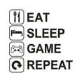 thumbnail image 2 of Fiudx Pegatina de Pared "Sleep Game", Arte de Pvc Extraíble, Diseño Personalizable, Decoración Moderna, Aplicación Versátil, Fácil de Aplicar, Tamaño 51 X 51 Cm, para Muebles, Azulejos, Hogar, Coche, 2 of 4
