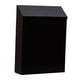 thumbnail image 5 of Buzón con cerradura para montaje en pared, soporte para periódicos, buzón para colgar en la pared, para puerta, porche, hogar, oficina, decoración al negro, 5 of 8