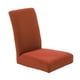 thumbnail image 2 of Funda de silla de comedor de poliéster elástica de color sólido, lavable, suave y gruesa. Café ligero, 2 of 7
