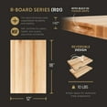 thumbnail image 2 of John Boos R-Board Reversible Wood Cutting Board, 18" x 12" x 1 1/2", Maple, 2 of 11