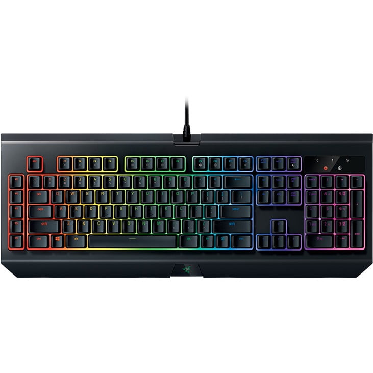 kooi armoede Op het randje Razer Black Widow Chroma V2 Mechanical Gaming Keyboard - Walmart.com