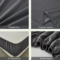 thumbnail image 5 of Grey Twin Sheets Set 3 Piece, Hotel Luxury 1800 Series Super Soft Microfiber Twin Bed Sheets Set,Wrinkle Free & Breathable,14" Deep Pocket Sheets for Twin Size Bed(Twin,Grey), 5 of 8