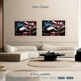 thumbnail image 4 of Elephant Stock Waving American Flag Wall Art - Horizontal Canvas Wall Art - Living Room Wall Decor - Flags Canvas - Black And Red Decor - 51" x 34", 4 of 8