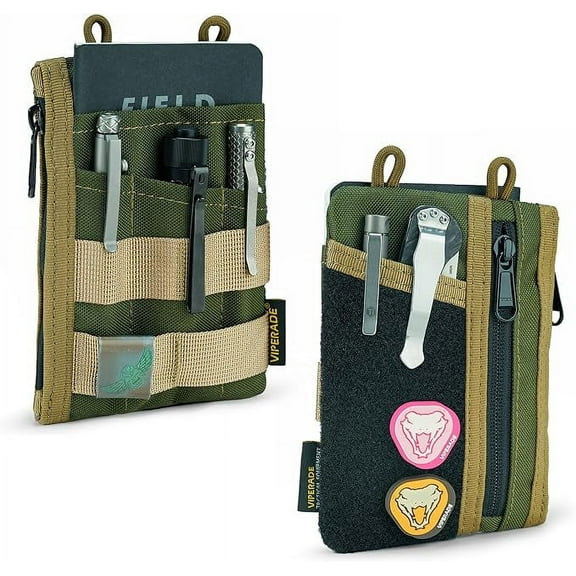 Viperade VE16 EDC Organizer Pouch with 7 Pockets, Multitool Pocket Pouch Wallet for Everyday Carry