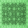 thumbnail image 1 of Ahgly Company Indoor Square Oriental Emerald Green Traditional Area Rugs, 8' Square, 1 of 4