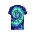 thumbnail image 2 of Yaoyar Men's Tie Dye Shirt Funny Rainbow Psychedelic Graphic Short Sleeve Crewneck Casual T-Shirt Tops, 2 of 5