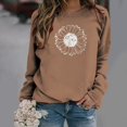 thumbnail image 2 of PENGXIANG Sweat-Shirt à Col Rond pour Femmes à Manches Longues Casual Pulls Ample Sweat-Shirt Doux Automne Vêtements de Mode, 2 of 5