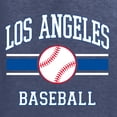 thumbnail image 6 of Wild Bobby City of Los Angeles LA Baseball Fantasy Fan Sports Men's T-Shirt, Vintage Heather Navy, 3X-Large, 6 of 6