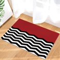 thumbnail image 4 of Black and White Chevron Doormats Rugs for Indoors,Red Christmas Non-Slip Entrance Welcome Door Mats for Home/Bathroom/Kitchen/Bedroom Entry Way,23.6x15.7inch, 4 of 6