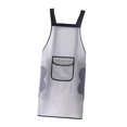 thumbnail image 2 of Delantal de cocina para hornear, impermeable, resistente al aceite, para lavar platos y limpieza a mano. Blanco, 2 of 9