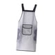thumbnail image 2 of Delantal de cocina para hornear, impermeable, resistente al aceite, para lavar platos y limpieza a mano. Blanco, 2 of 9