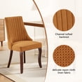 thumbnail image 4 of MIKIBAMA Modern Gold Velvet Upholstered Accent Dining Chair, Set of 2, 4 of 5