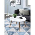 thumbnail image 3 of Convenience Concepts Oslo Round Coffee Table, Glossy White, 3 of 7