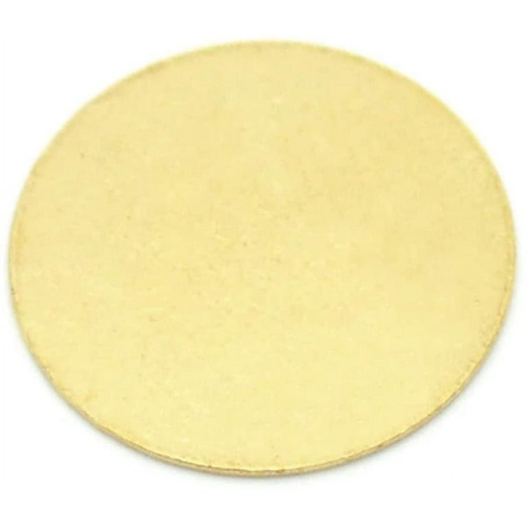 100 Brass Round 5/8 Inch Metal Stamping Blanks 16mm Diameter Circle Brass  Discs