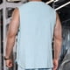 thumbnail image 4 of pstuiky Camiseta sin mangas para hombre, Cárdigan informal de moda para hombre, liso, cuello redondo, sin mangas, con botones Chaleco de hombre m, 4 of 4