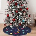 thumbnail image 5 of Sikiie Space Dinosaur 30-48 inches {designName} Print Christmas Tree Skirt Snowman Xmas Tree Skirt with Edge Christmas Decorations for Holiday Party48", 5 of 7