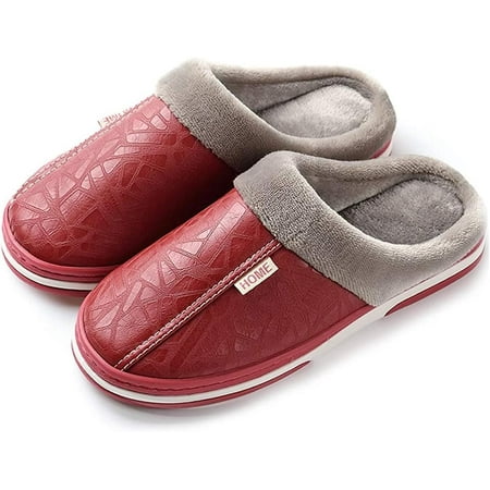 Men s Women s Memory Foam Slippers with Fleece Lining - Indoor/Outdoor Comfort Shoes  Slip-on Anti-Skid Design  Soft Cotton Feel
