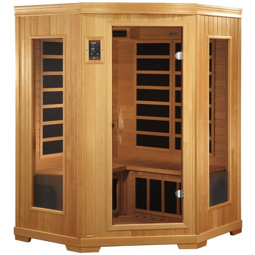 Golden Designs Inc. 3 Person Low EMF FAR Infrared Corner Sauna by Golden Designs