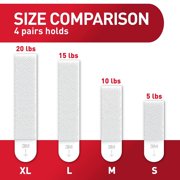 Command X-Large Picture Hanging Strips [Removable]: 16 pairs (White)