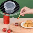 thumbnail image 5 of 200 x 1Oz Round Food Container Pots with Lids,Hinged Sauce Pots Reusable Jelly Shot Cups Small Deli Pot Restaurants, 5 of 5