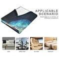 thumbnail image 5 of Wobogo Space Jellyfish Soft Cozy Fluffy Double Sided Blankets for Couch Sofa Chair Bed Camping Picnic Travel Lightweight Bed 60×90inch, 5 of 7