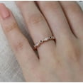 thumbnail image 2 of CZ Diamond Dainty Stacking Eternity Band Ring Minimalist Ring 925 Sterling Silver Rose Gold Plated Gemstone Jewelry For Women Gift, 2 of 5