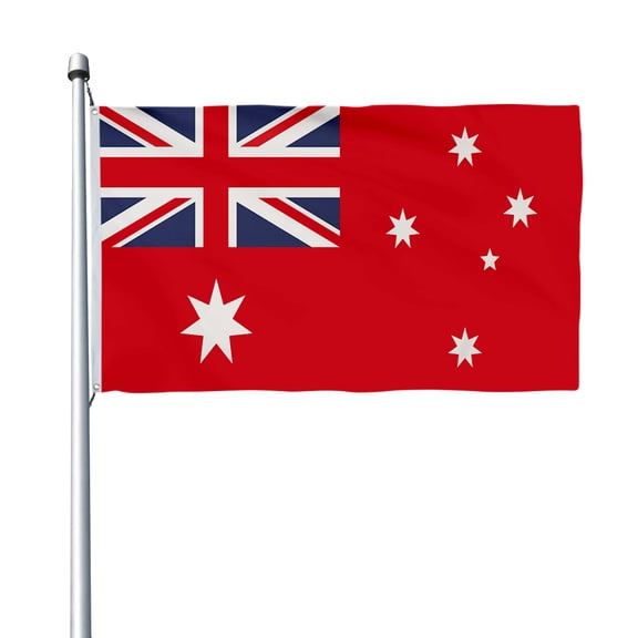 Aihccy Australia Red Ensign Flag with Brass Grommets Size - 3x5Ft