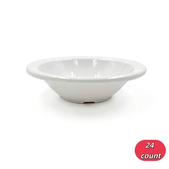 Haipeany Melamine Snack Bowl White Fruit Bowl for Home Restaurants and Parties,Pack of 24