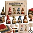 thumbnail image 2 of DIY Fabric Animal Sewing Craft Kit, Beginner Handmade Plush Making Set with Bird Gnome Dog Cat Patterns, Creative Art Gift Kit for DIY Handcraft Lovers, 2 of 8