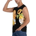 thumbnail image 3 of Balery Sunflower Gnomes 5 Men's Sleeveless Muscle Shirts Workout Tank Top, Moisture Wicking, Odor Protection-X-Large, 3 of 8