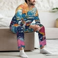 thumbnail image 7 of Sikiie Colorful Whimsical Earth Mens Pajama Set, Soft Warm Long Sleeve Sleepwear, Cozy Button-Down Pjs for Men-XX-Large, 7 of 7