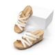 thumbnail image 4 of Sandalias de Cuña para Mujer DREAM PAIRS Blancas Talla 10, 4 of 7
