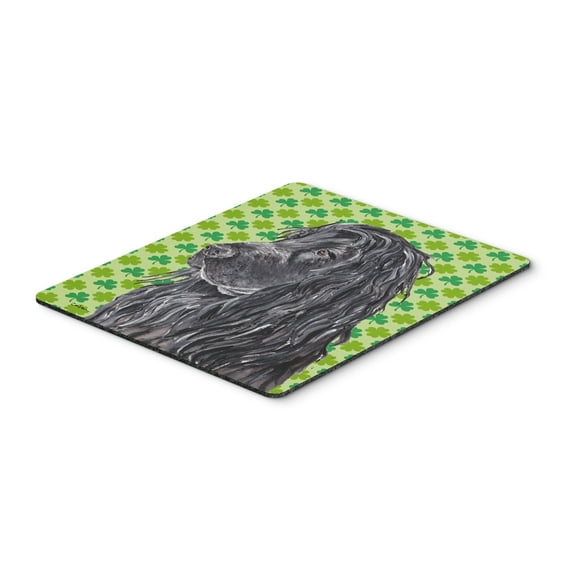 Carolines Treasures SC9569MP "Black Cocker Spaniel Lucky Shamrock St. Patricks Day Mouse Pad Hot Pad or Trivet" Large