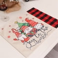 thumbnail image 3 of Amzcrzy Chemin de Table Décorations de Noël Lin Poupée Sans Visage Tapis de Table Poupée Tapis d'Isolation Table Habillage Dessin Animé Ensemble de Table Napperons, 3 of 5