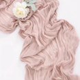 thumbnail image 1 of Gauze Table Runner Dinning Table Decoration 90*300CM Rustic Country Boho Beach Wedding Party Table Decor Christmas Table Runners, 1 of 7