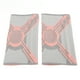 thumbnail image 3 of 1 par de rodilleras de nailon tejidas con resorte de silicona, rodillera de compresión para deportes, correr, rosa, gris, XL, 3 of 12