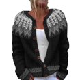 thumbnail image 1 of Jindong Cardigan Tricoté Confortable à Imprimé Floral en Peluche pour Femmes, 1 of 4