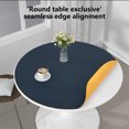 thumbnail image 5 of Qholemyo Double Sided Two Color Leather Round Table Mat Rainproof Dirtproof Oil Proof Heat Insulating Placemat Home Solid Color Tablecloth dining table placemats place mats, 5 of 6