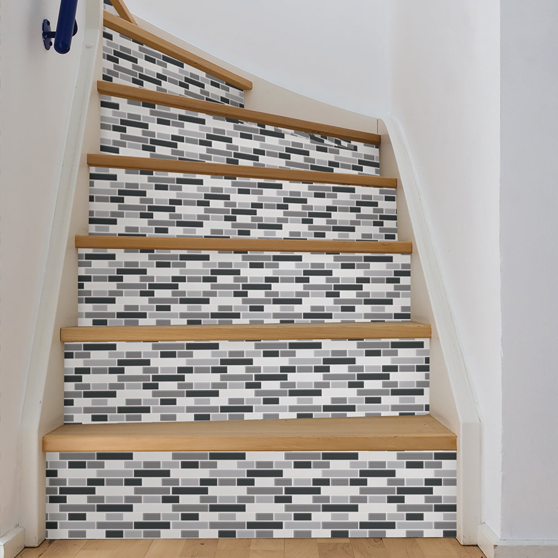 InHome Smoked Glass Peel & Stick Backsplash Tiles