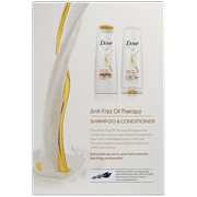 Dove Nutritive Solutions Shampoo and Conditioner Anti-Frizz Oil Therapy 12 oz, 2 count