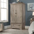 thumbnail image 2 of Sauder Palladia Contemporary Wood Bedroom Armoire with Garment Rod - Split Oak, 2 of 14