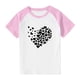 thumbnail image 3 of Blusas y camisas de manga corta con cuello redondo para niños y niñas, blusa de manga corta con estampado de cuello redondo, 3 of 7