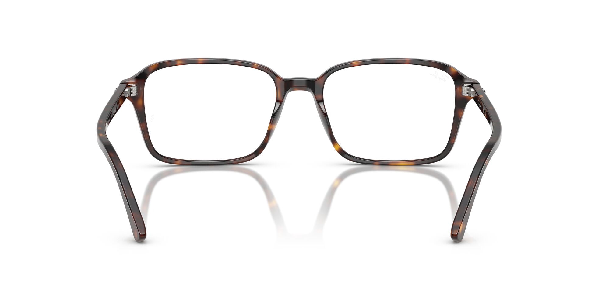 Ray-Ban Unisex Size 56 Square Raimond Optics Eyeglasses, Polished Havana/Demo Lens