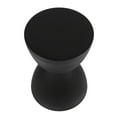 thumbnail image 1 of Petite Table d'Appoint Tambour en Plastique Noir, Sablier en Plastique Moderne, Table d'Extrémité Ronde, Tabouret d'Extérieur, Table d'Appoint pour Café, Patio, Intérieur, Maison, Chambre, 1 of 7